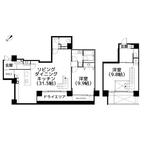 アーバンパーク代々木 - 間取り図