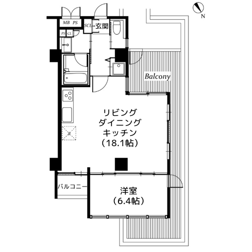 アーバンパーク代々木 - 間取り図