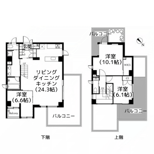アーバンパーク代々木 - 間取り図