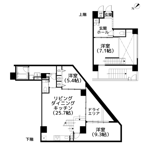 アボーデ代々木パークサイド - 間取り図