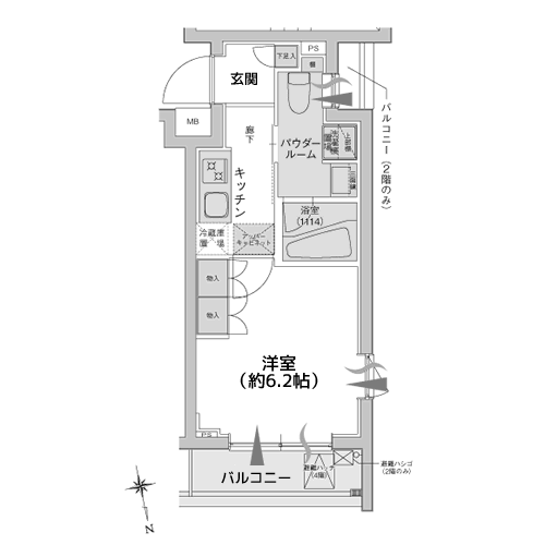 アジールコート品川中延 - 間取り図