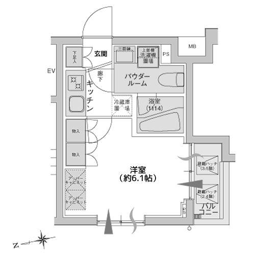 アジールコート品川中延 - 間取り図