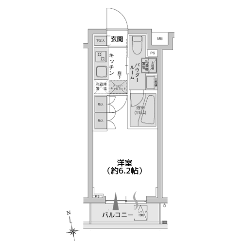 アジールコート品川中延 - 間取り図