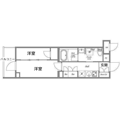 ACP Residence 中延 - 間取り図