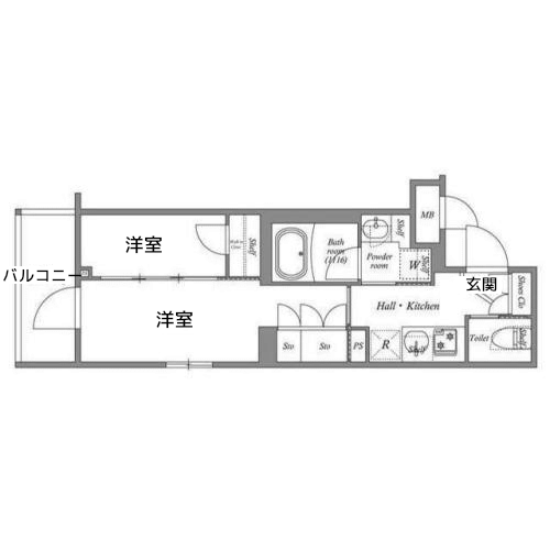 ACP Residence 中延 - 間取り図