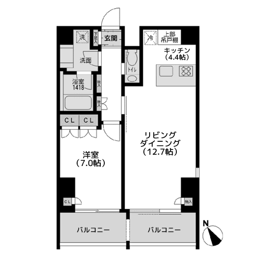 アーデン五反田 - 間取り図