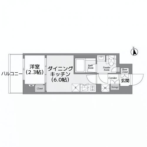 AIFLAT品川戸越パークサイド - 間取り図