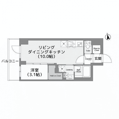 AIFLAT品川戸越パークサイド - 間取り図