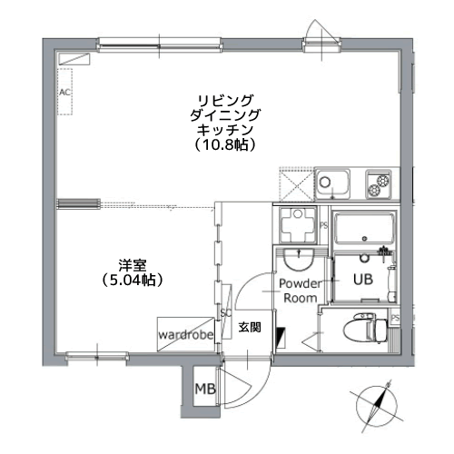 アレーロ大岡山Ⅱ - 間取り図