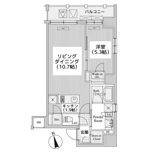 アルプエンテ大手町 - 間取り図