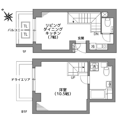 Apartment Hotel New Bridge 579 - 間取り図