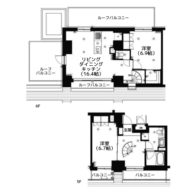 アパートメンツ不動前 - 間取り図