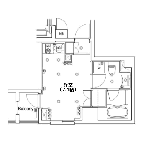 アパートメンツ銀座東 - 間取り図