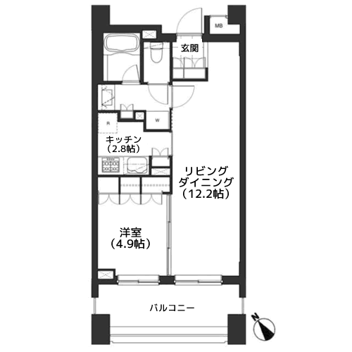 アパートメンツ三田 - 間取り図
