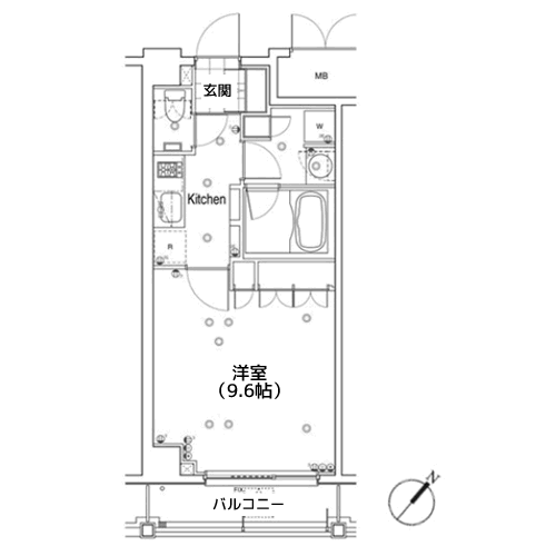 アパートメンツ都立大学 - 間取り図