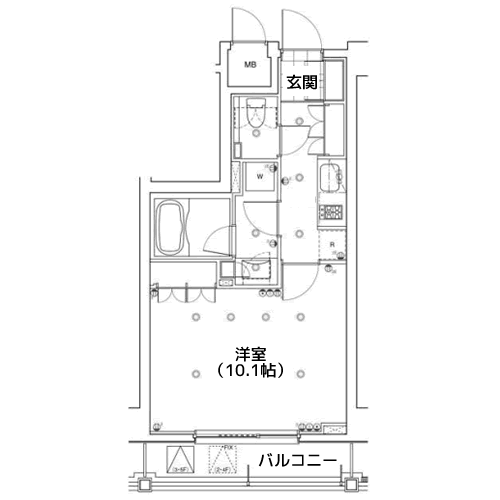 アパートメンツ都立大学 - 間取り図