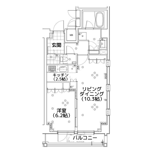 アパートメンツ都立大学 - 間取り図