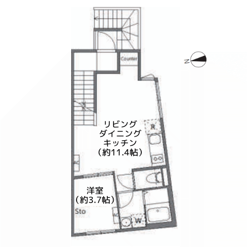 アピチェ戸越銀座 - 間取り図