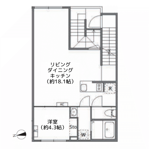 アピチェ戸越銀座 - 間取り図