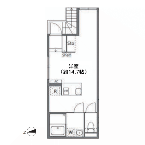 アピチェ戸越銀座 - 間取り図