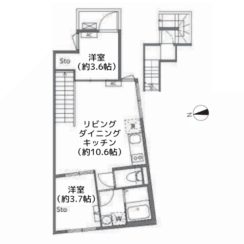 アピチェ戸越銀座 - 間取り図