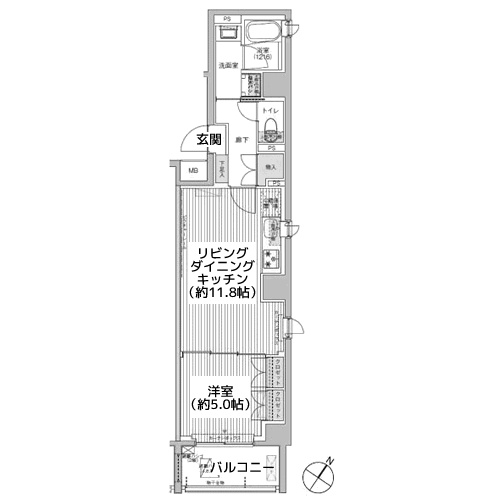 バウヒニア赤坂 - 間取り図