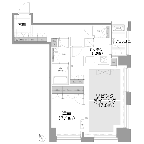 ベイサイド竹芝 - 間取り図