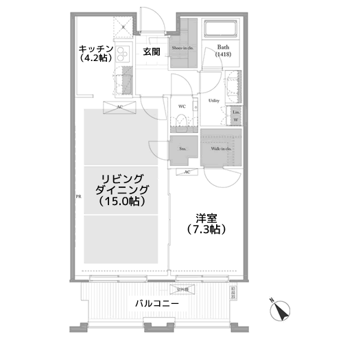 ベイサイド竹芝 - 間取り図