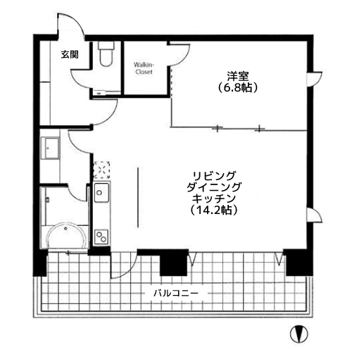 ベルファース東麻布テラス - 間取り図