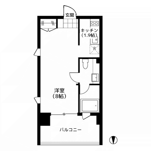 ベルファース東麻布テラス - 間取り図