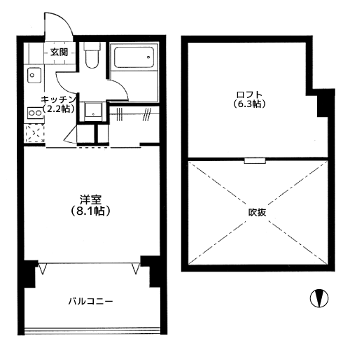 ベルファース東麻布テラス - 間取り図