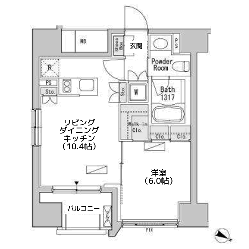 ベルファース目黒 - 間取り図