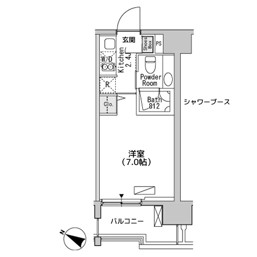 ベルファース目黒 - 間取り図