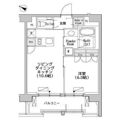 ベルファース目黒 - 間取り図