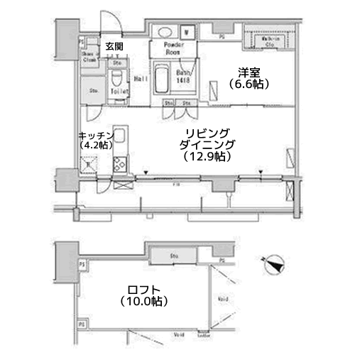 ベルファース目黒 - 間取り図