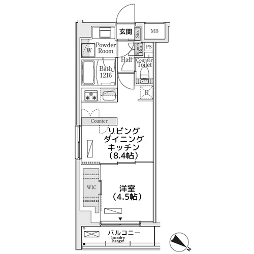 ベルファース代々木Ⅱ - 間取り図