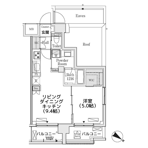 ベルファース代々木Ⅱ - 間取り図