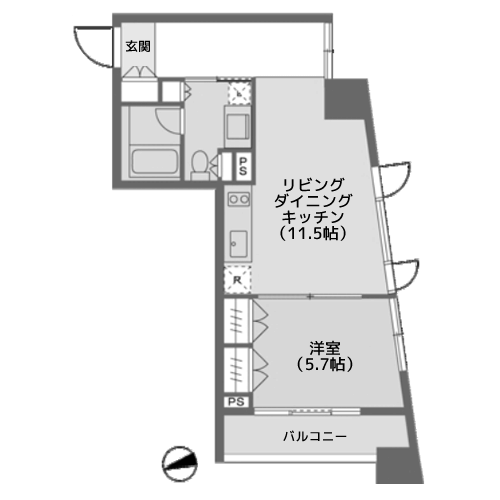 ベルファース戸越スタティオ - 間取り図