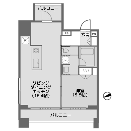 Iタイプ - 間取り図