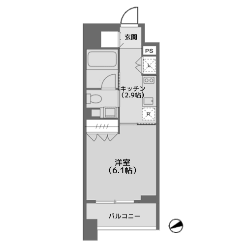 ベルファース戸越スタティオ - 間取り図