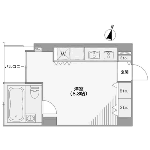 ベルメゾン南麻布grand - 間取り図
