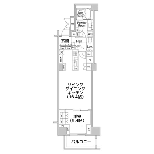 RFタイプ - 間取り図