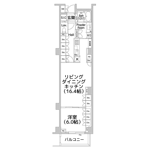 Brillia代官山プレステージ - 間取り図