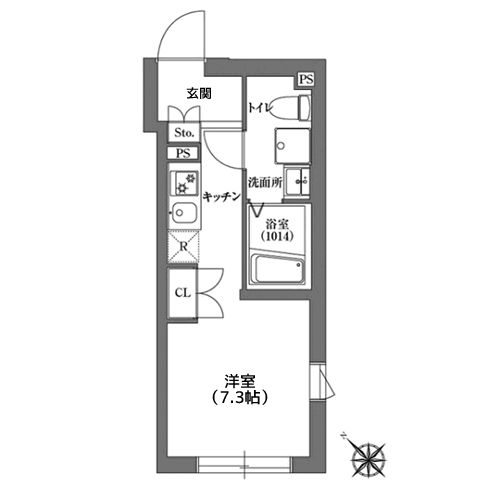 CARITAS不動前 - 間取り図