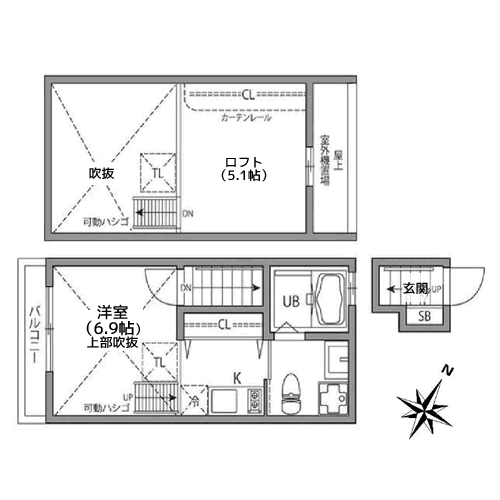 CASA BRICKS自由が丘 - 間取り図