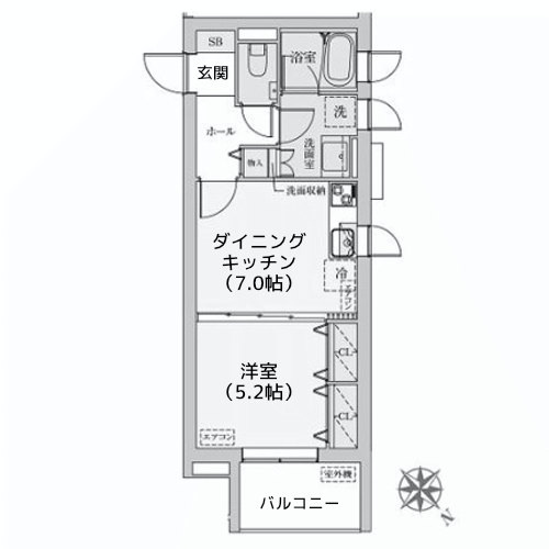 カスタリア旗の台 - 間取り図