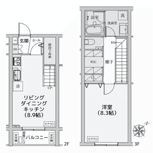 カスタリア旗の台 - 間取り図