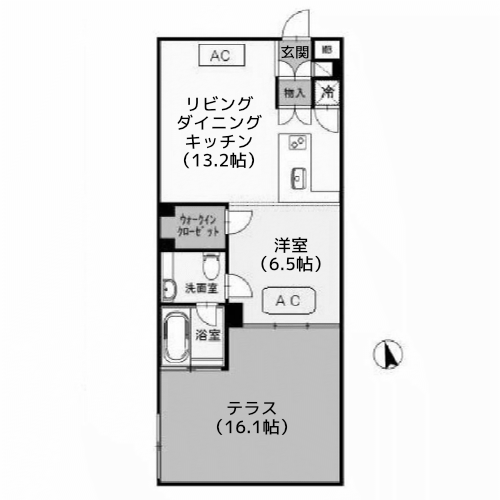 カスタリア目黒長者丸 - 間取り図