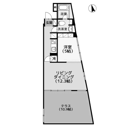 カスタリア目黒長者丸 - 間取り図