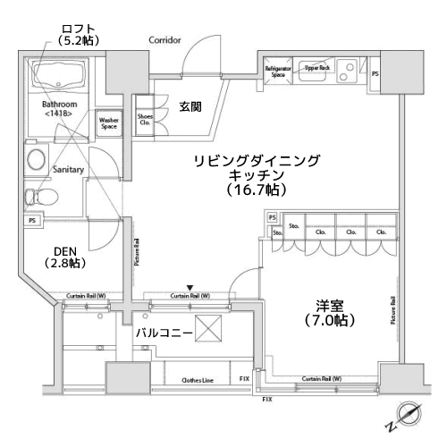 カスタリア目黒かむろ坂 - RE-T間取り図